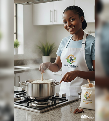 Happy families enjoying sadza